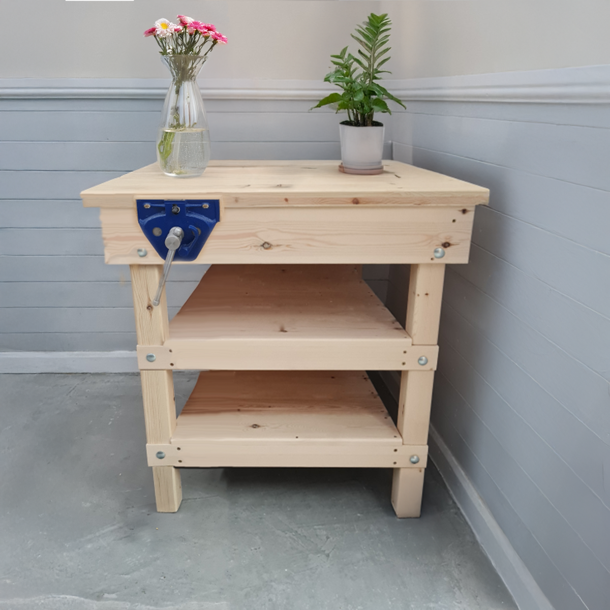 Workbench 25mm Thick Top - 70cm Wide x 45cm Deep