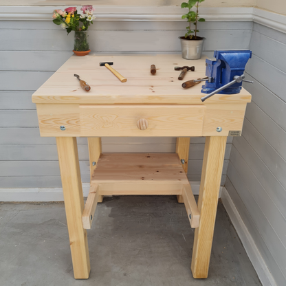 Workbench 25mm Thick Top - 70cm Wide x 45cm Deep
