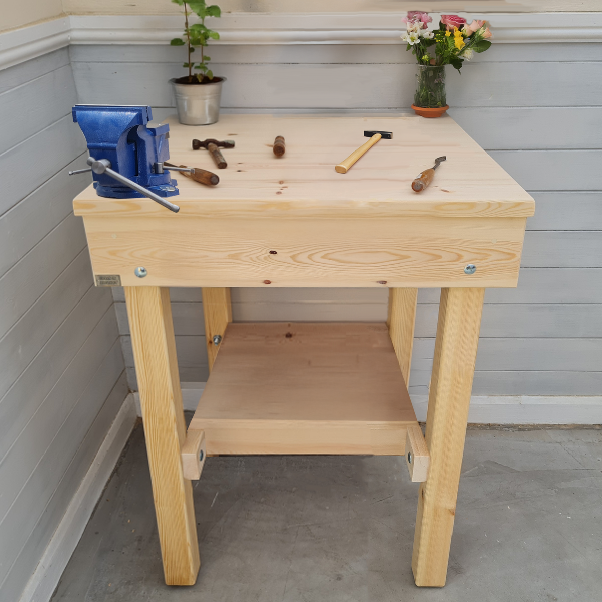 Workbench 25mm Thick Top - 70cm Wide x 45cm Deep