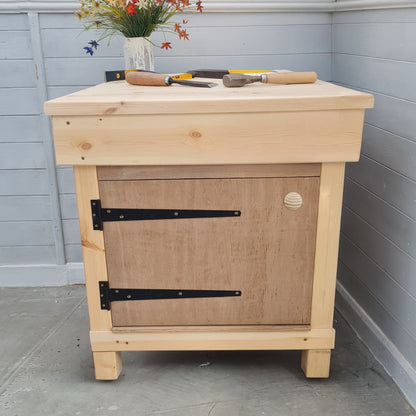 Workbench 25mm Thick Top - 70cm Wide x 45cm Deep